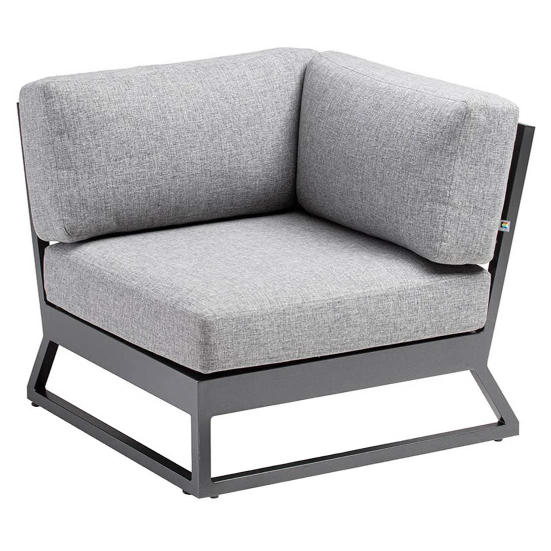 Kettler Ocean Skid Platform Eck-/Endmodul Aluminium/Olefin Anthrazit/Hellgrau Meliert 5 Kettler Ocean Skid Platform Eck-/Endmodul Aluminium/Olefin Anthrazit/Hellgrau Meliert – Bild 3