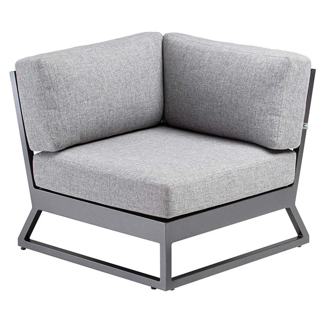 Kettler Ocean Skid Platform Eck-/Endmodul Aluminium/Olefin Anthrazit/Hellgrau Meliert 8 Kettler Ocean Skid Platform Eck-/Endmodul Aluminium/Olefin Anthrazit/Hellgrau Meliert – Bild 6