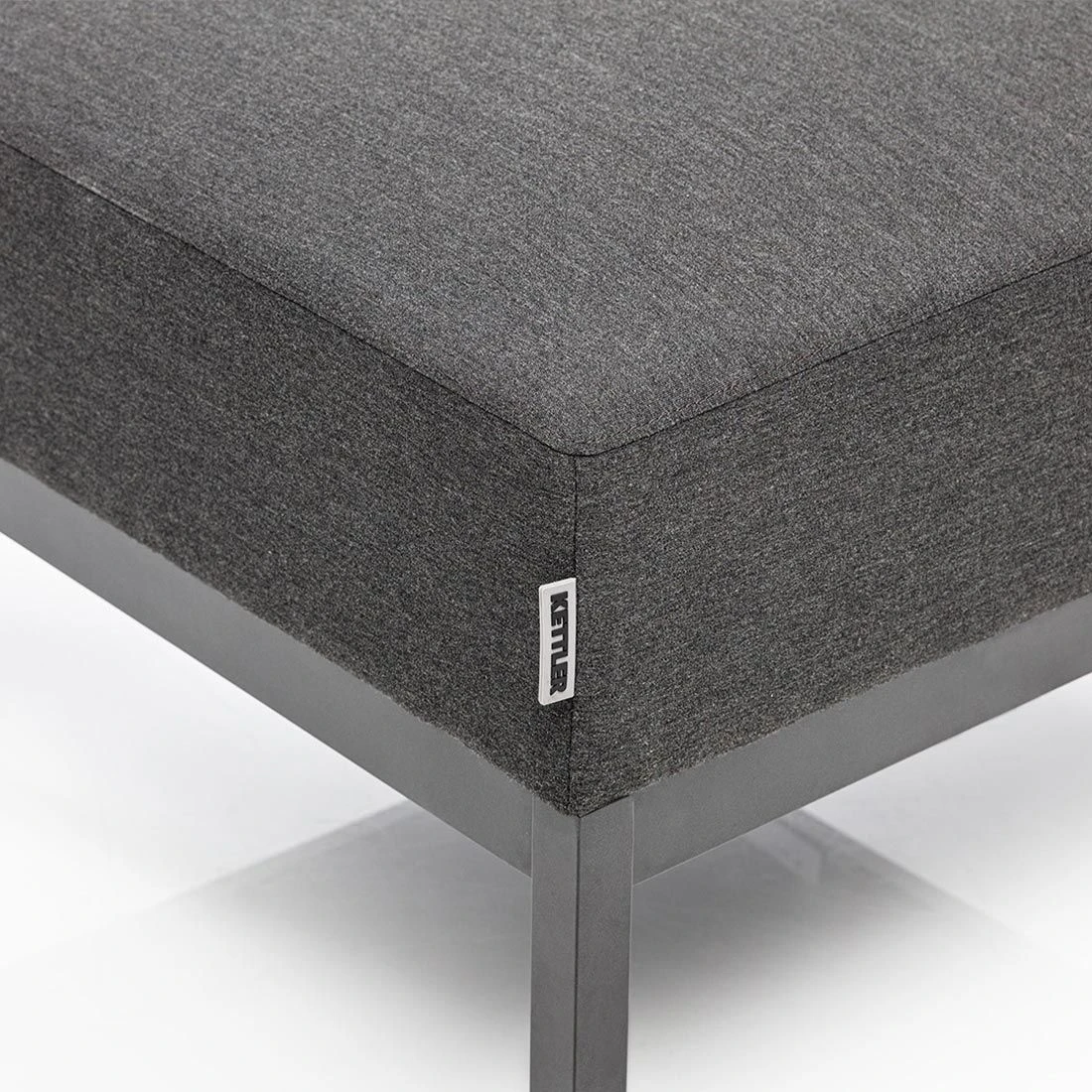 Kettler Pure Hocker Aluminium/Sunbrella Anthrazit/Sooty 6 Kettler Pure Hocker Aluminium/Sunbrella Anthrazit/Sooty – Bild 4