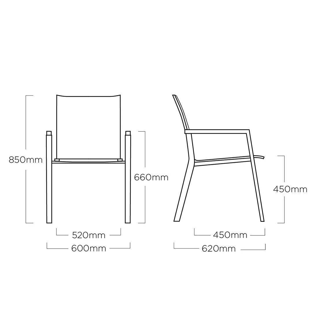 Kettler Rasmus Gartenmöbelset 7-tlg. Mit Tisch 220x100 Cm Anthrazit/Charcoal 6 Kettler Rasmus Gartenmöbelset 7-tlg. Mit Tisch 220x100 Cm Anthrazit/Charcoal – Bild 4