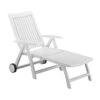 Kettler Roma Gartenliege Kunststoff Weiß -GartenMöbelPro Verkäufe kettler roma gartenliege rollbar kunststoff weiss 01638 000 1
