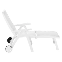 Kettler Roma Gartenliege Kunststoff Weiß 12 Kettler Roma Gartenliege Kunststoff Weiß -GartenMöbelPro Verkäufe kettler roma gartenliege rollbar kunststoff weiss 01638 000 3
