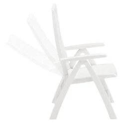 Kettler Roma Klappsessel Kunststoff Weiß -GartenMöbelPro Verkäufe kettler roma gartenstuhl klappbar kunststoff weiss 01438 000 5