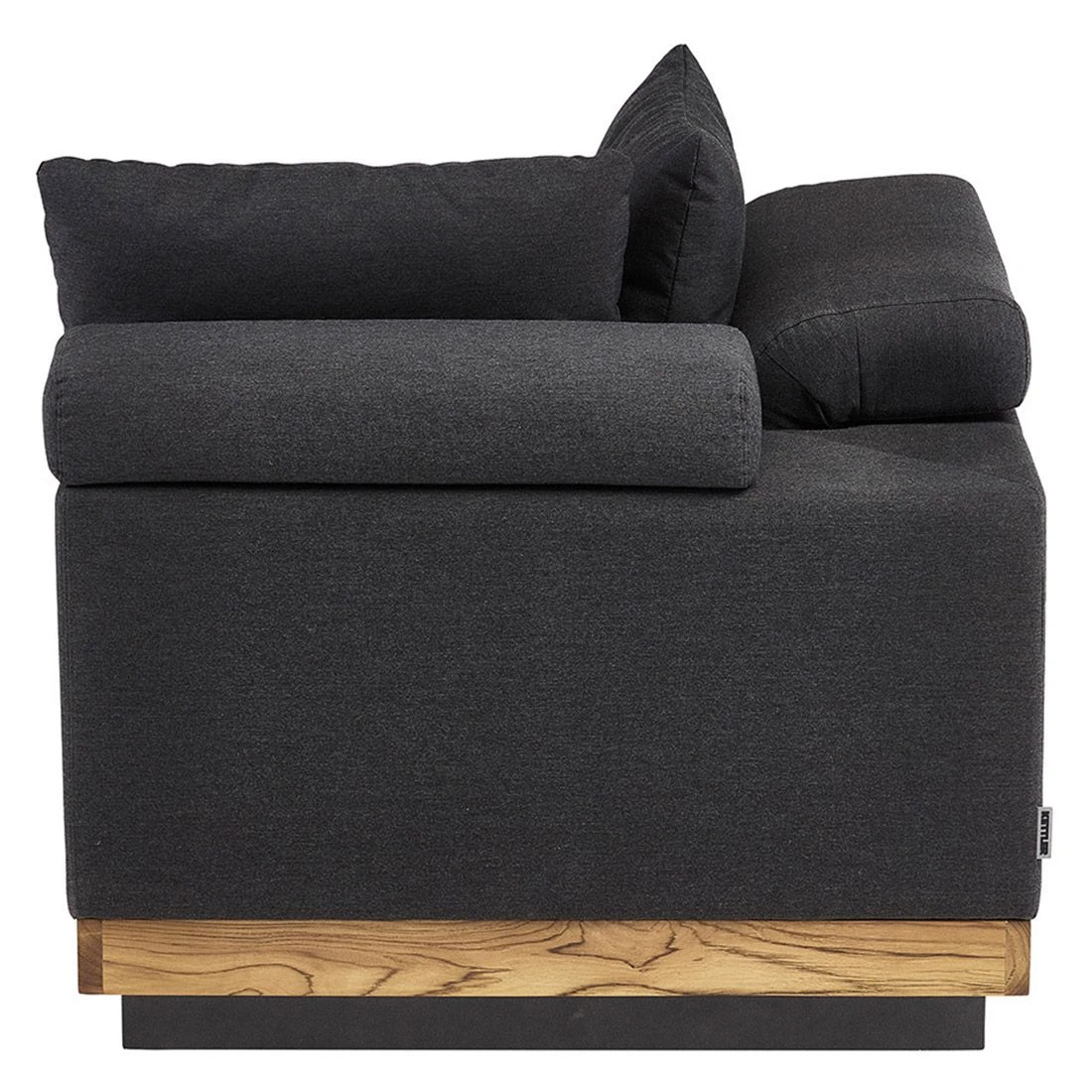 Kettler Royal Platform Eck-/Endmodul Aluminium/Teak/Sunbrella Anthrazit/Sooty 6 Kettler Royal Platform Eck-/Endmodul Aluminium/Teak/Sunbrella Anthrazit/Sooty – Bild 4