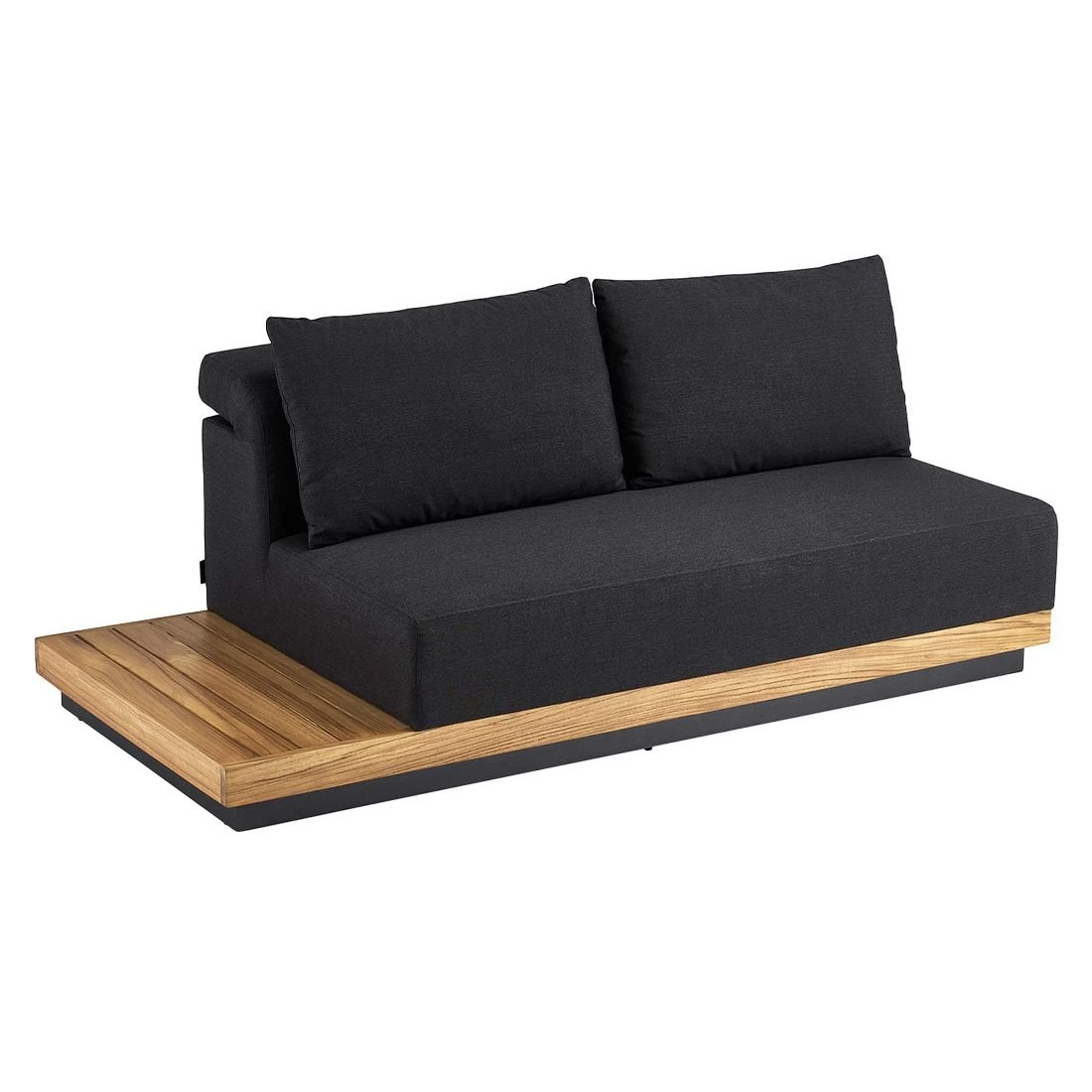 Kettler Royal Platform Loungebank Aluminium/Teak/Sunbrella Anthrazit/Sooty 5 Kettler Royal Platform Loungebank Aluminium/Teak/Sunbrella Anthrazit/Sooty – Bild 3