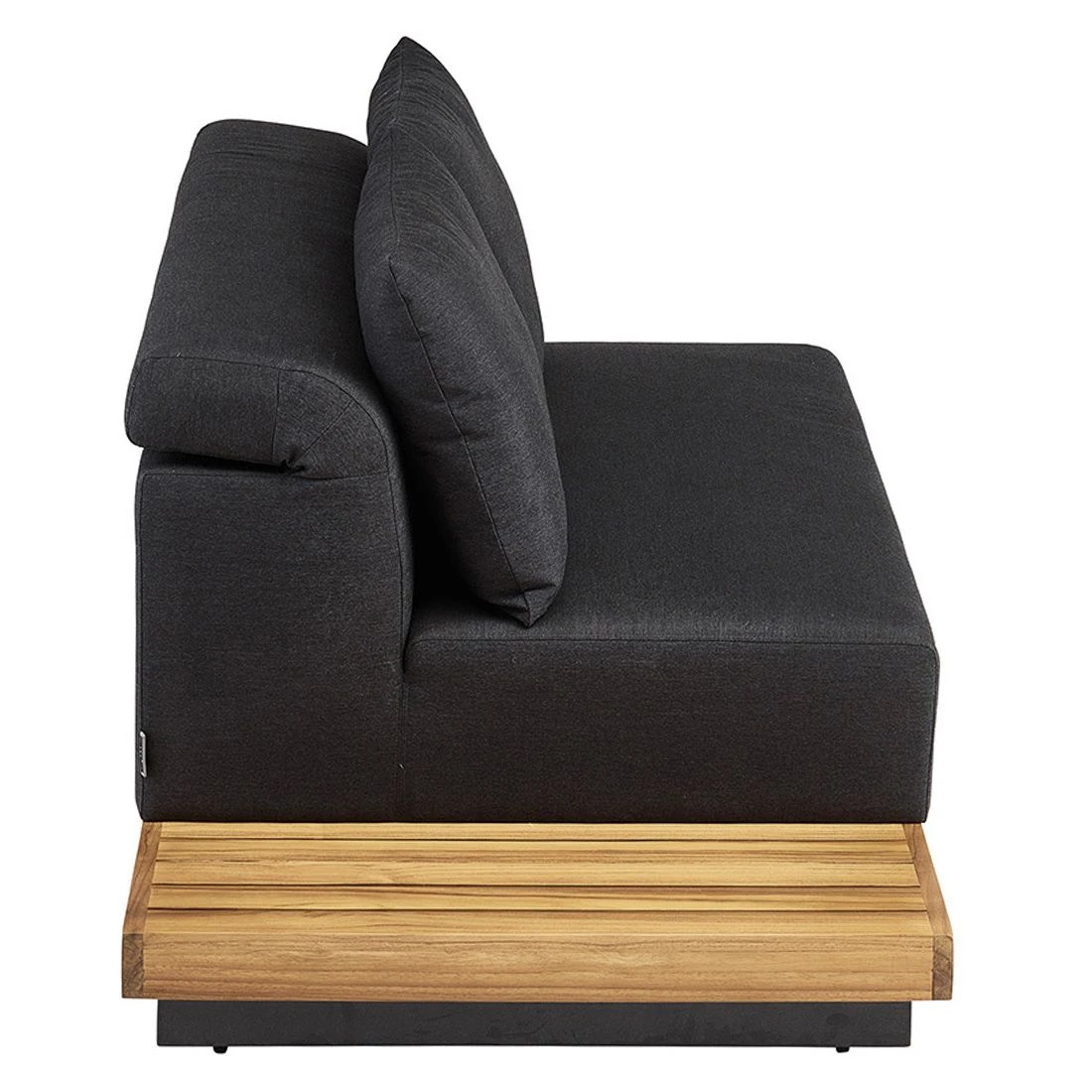 Kettler Royal Platform Loungebank Aluminium/Teak/Sunbrella Anthrazit/Sooty 7 Kettler Royal Platform Loungebank Aluminium/Teak/Sunbrella Anthrazit/Sooty – Bild 5