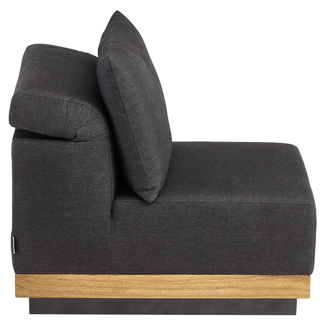 Kettler Royal Platform Mittelmodul Aluminium/Teak/Sunbrella Anthrazit/Sooty 5 Kettler Royal Platform Mittelmodul Aluminium/Teak/Sunbrella Anthrazit/Sooty – Bild 3