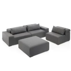 Kettler Royal Loungeset 4-tlg. Sunbrella Anthrazit -GartenMöbelPro Verkäufe kettler royal sofagruppe 4tlg sunbrella 1