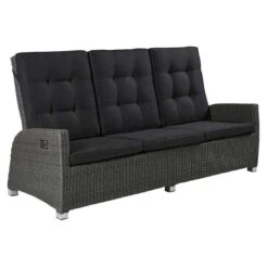 LC Garden Barcelona Gartensofa Komfort Geflecht Grau Mix/Schwarz -GartenMöbelPro Verkäufe l c wholesaler barcelona 3 sitzersofa dining geflecht grey mix anthrazit 1094085 2