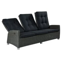 LC Garden Barcelona Gartensofa Komfort Geflecht Grau Mix/Schwarz -GartenMöbelPro Verkäufe l c wholesaler barcelona 3 sitzersofa dining geflecht grey mix anthrazit 1094085 3