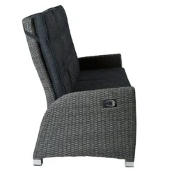 LC Garden Barcelona Gartensofa Komfort Geflecht Grau Mix/Schwarz -GartenMöbelPro Verkäufe l c wholesaler barcelona 3 sitzersofa dining geflecht grey mix anthrazit 1094085 5