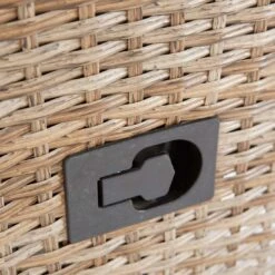 LC Garden Monaco Dininglounge 4-teilig Geflecht Inklusive Tisch Natur Mix/Grau -GartenMöbelPro Verkäufe l c wholesaler monaco loungegruppe 4 teilig geflecht inkl tisch natur mix 1093183 3