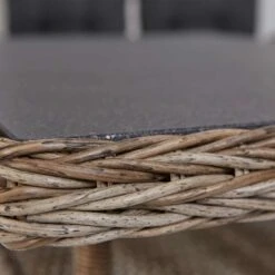 LC Garden Monaco Dininglounge 4-teilig Geflecht Inklusive Tisch Natur Mix/Grau -GartenMöbelPro Verkäufe l c wholesaler monaco loungegruppe 4 teilig geflecht inkl tisch natur mix 1093183 7