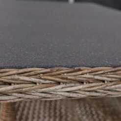 LC Garden Monaco Dininglounge 4-teilig Geflecht Inklusive Tisch Natur Mix/Grau -GartenMöbelPro Verkäufe l c wholesaler monaco loungegruppe 4 teilig geflecht inkl tisch natur mix 1093183 8