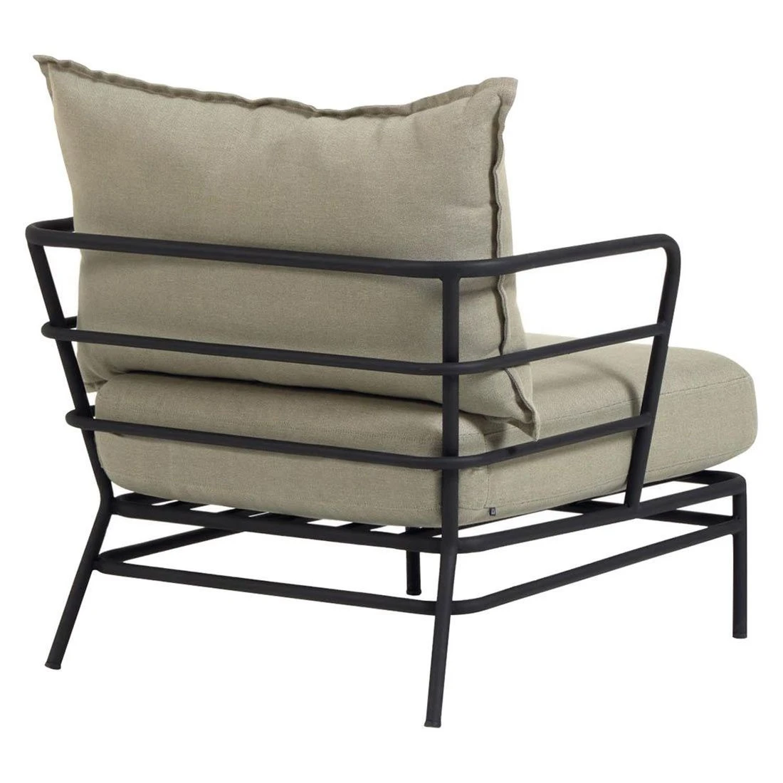 La Forma Mareluz Loungesessel Stahl/Polyester Schwarz/Beige 7 La Forma Mareluz Loungesessel Stahl/Polyester Schwarz/Beige – Bild 5