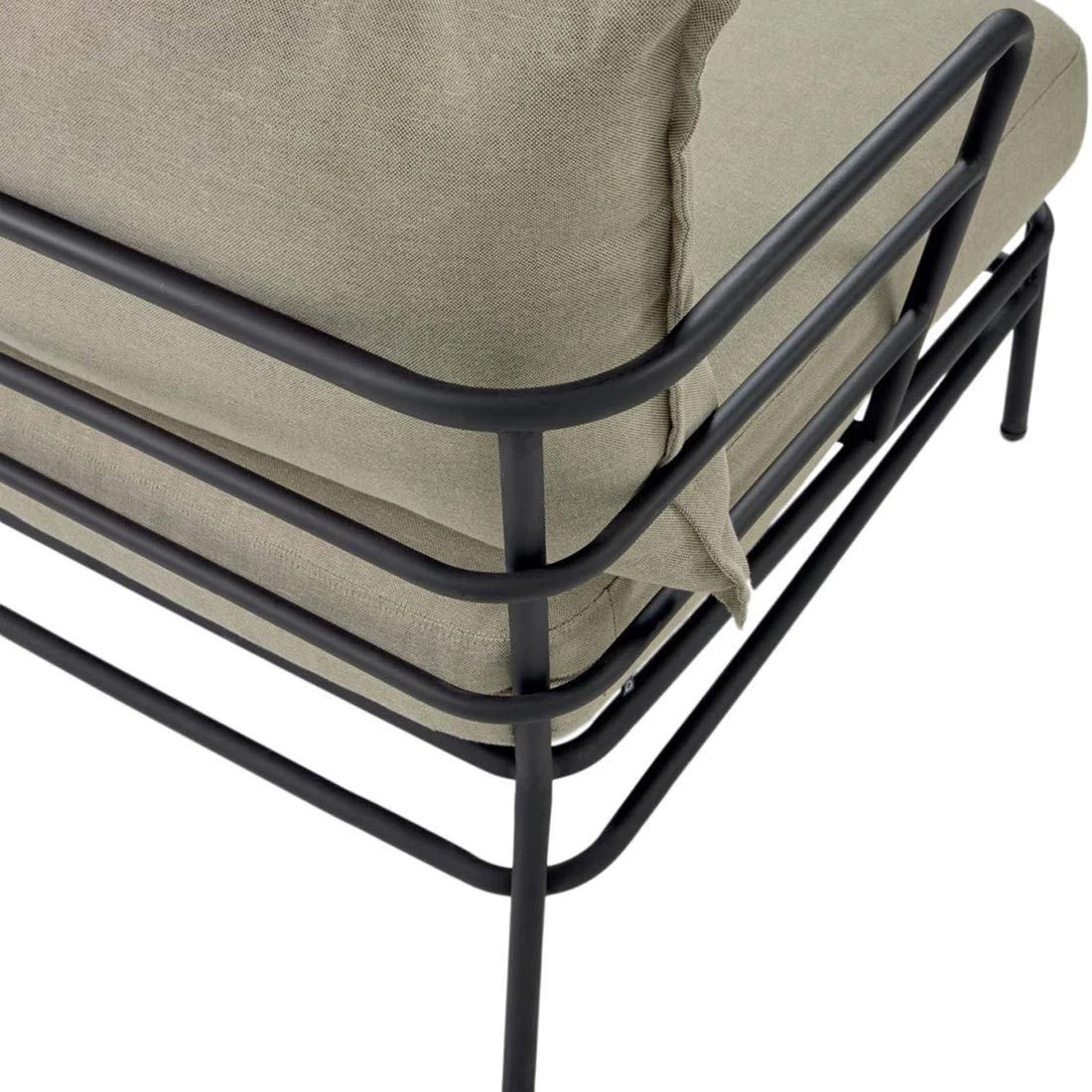 La Forma Mareluz Loungesessel Stahl/Polyester Schwarz/Beige 8 La Forma Mareluz Loungesessel Stahl/Polyester Schwarz/Beige – Bild 6