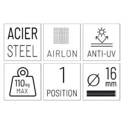 Lafuma Pop Up XL Gartenstuhl Stahl/Airlon Titane/Azur -GartenMöbelPro Verkäufe lafuma pop up xl gartenstuhl stahl airlonr uni 1460462 7