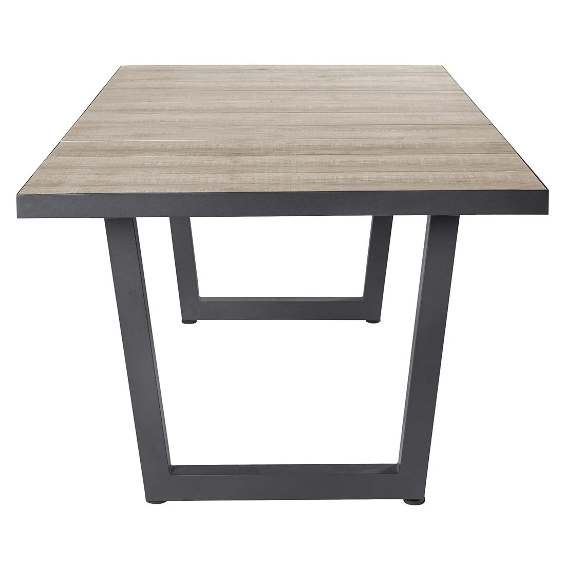 LC Garden Bailado Gartentisch 200x100cm Aluminium/Keramik Anthrazit/Holzoptik-Braun 5 LC Garden Bailado Gartentisch 200x100cm Aluminium/Keramik Anthrazit/Holzoptik-Braun – Bild 3