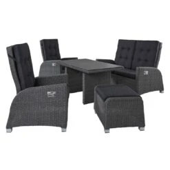 LC Garden Barcelona Gartensofa Aluminium/Geflecht Silber/Grau Mix -GartenMöbelPro Verkäufe lc garden barcelona 2 sitzersofa 145x90cm aluminium geflecht 1432775 7