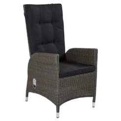 LC Garden Barcelona Gartensessel Aluminium/Geflecht Grau-Mix