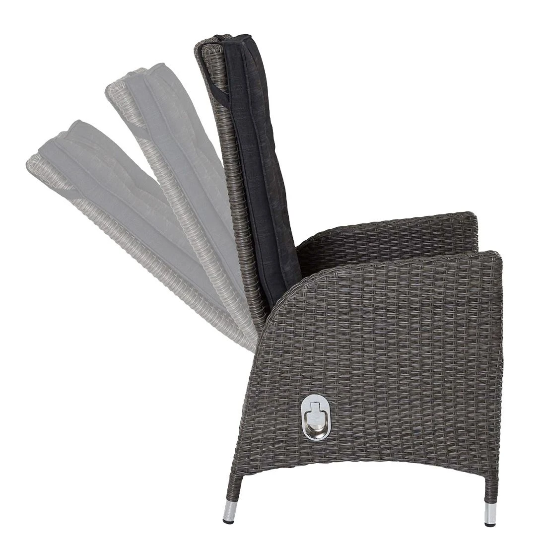 LC Garden Barcelona Gartensessel Aluminium/Geflecht Grau-Mix 9 LC Garden Barcelona Gartensessel Aluminium/Geflecht Grau-Mix – Bild 7