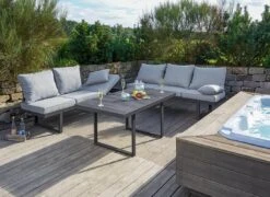 LC Garden Bondino Gartensofa Aluminium/Polyester Anthrazit/Grau -GartenMöbelPro Verkäufe lc garden bondino multifunktionssofa 200cm aluminium anthrazit 1195483 7
