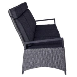 LC Garden Keramo Gartensofa Inkl. Kissen Aluminium/Geflecht Anthrazit/Grau Mix -GartenMöbelPro Verkäufe lc garden keramo 3 sitzersofa inkl kissen aluminium geflecht 1345578 4