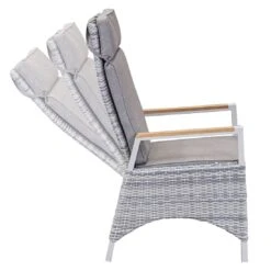 LC Garden Keramo Dining Verstellsessel Aluminium/Geflecht Off White/Cold White -GartenMöbelPro Verkäufe lc garden keramo loungesessel aluminium geflecht teak armlehnen 1434337 5