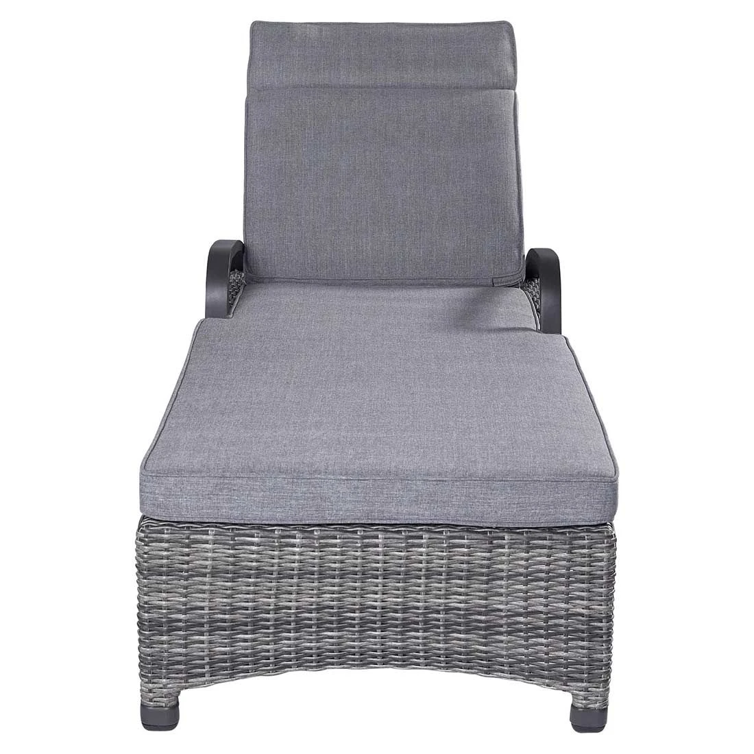 LC Garden Komido Gartenliege Aluminium/Geflecht Anthrazit/Omega Grau 4 LC Garden Komido Gartenliege Aluminium/Geflecht Anthrazit/Omega Grau – Bild 2