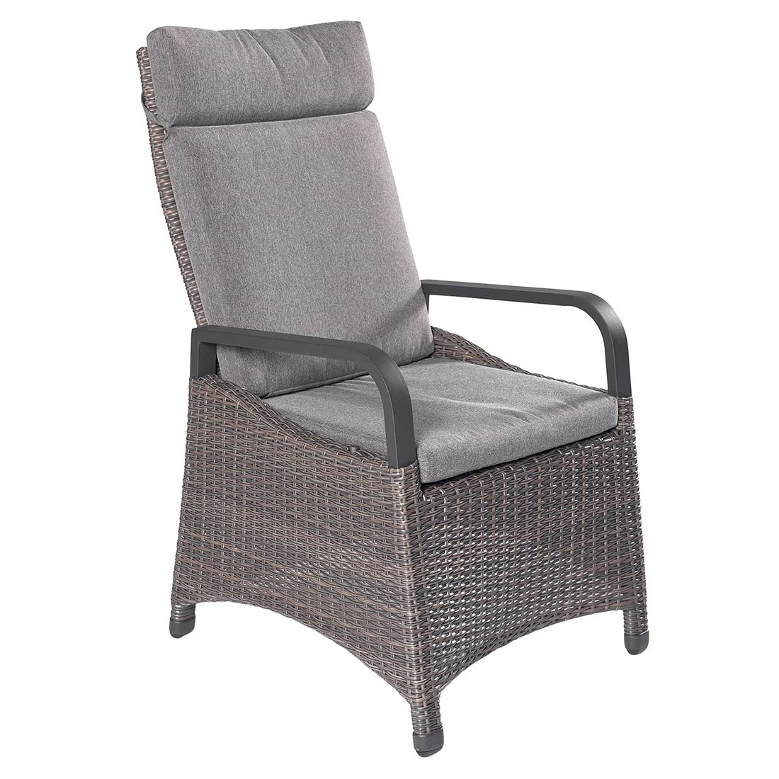 LC Garden Komido Gartenmöbel-Set 8-tlg. Tisch 200/260x100cm Anthrazit/Omega Braun 4 LC Garden Komido Gartenmöbel-Set 8-tlg. Tisch 200/260x100cm Anthrazit/Omega Braun – Bild 2