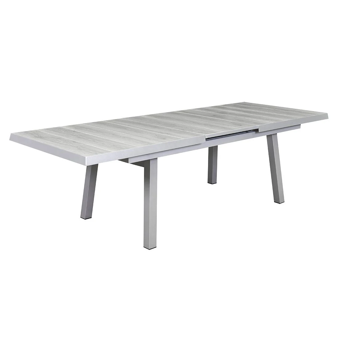 LC Garden Nizza Ausziehtisch 200/260x100x75cm Aluminium/Keramik Silber/Easy Grey 4 LC Garden Nizza Ausziehtisch 200/260x100x75cm Aluminium/Keramik Silber/Easy Grey – Bild 2