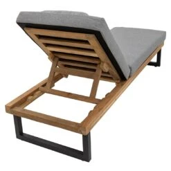 LC Garden Riviona Gartenliege Teak/Polster Natur/Grau -GartenMöbelPro Verkäufe lc garden riviano gartenliege teak polster 1435547 4