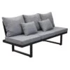 LC Garden Sondrino Gartensofa Aluminium/Polyester Schwarz/Grau -GartenMöbelPro Verkäufe lc garden sondrino 3 sitzersofa 202x70cm aluminium polyester 1433677 1