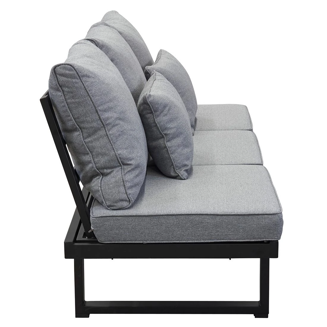 LC Garden Sondrino Gartensofa Aluminium/Polyester Schwarz/Grau 7 LC Garden Sondrino Gartensofa Aluminium/Polyester Schwarz/Grau – Bild 5