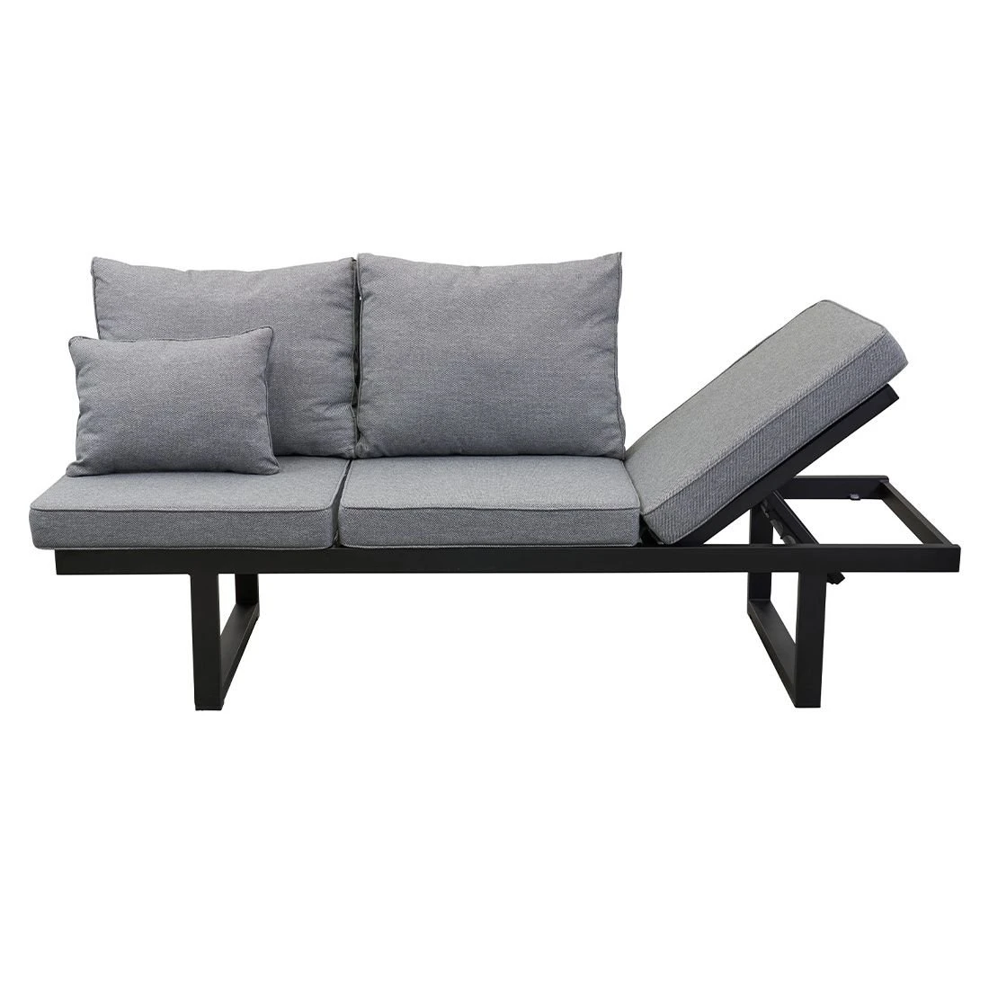 LC Garden Sondrino Gartensofa Aluminium/Polyester Schwarz/Grau 9 LC Garden Sondrino Gartensofa Aluminium/Polyester Schwarz/Grau – Bild 7