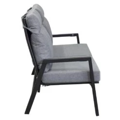 LC Garden Sondrino Gartensofa Aluminium/Textilene Schwarz Matt/Silber -GartenMöbelPro Verkäufe lc garden sondrino bank 2 sitzer aluminium textilene 1433545 4