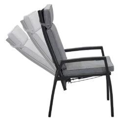 LC Garden Sondrino Gartenstuhl Aluminium/Textilene Schwarz Matt/Grau -GartenMöbelPro Verkäufe lc garden sondrino gartenstuhl aluminium textilene 1433028 6