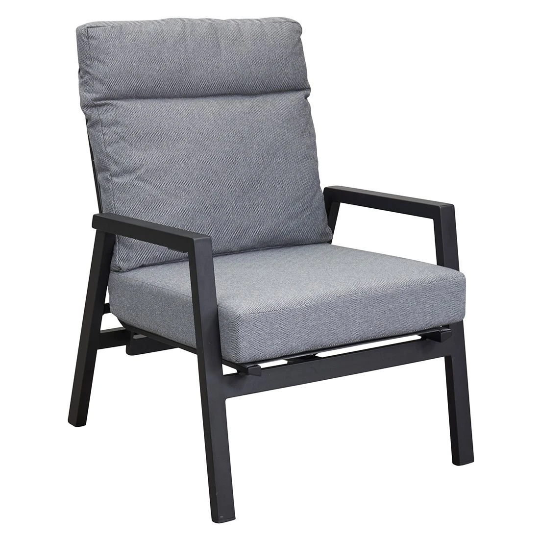 LC Garden Sondrino Loungesessel Aluminium/Textilene Schwarz Matt/Silber 4 LC Garden Sondrino Loungesessel Aluminium/Textilene Schwarz Matt/Silber – Bild 2