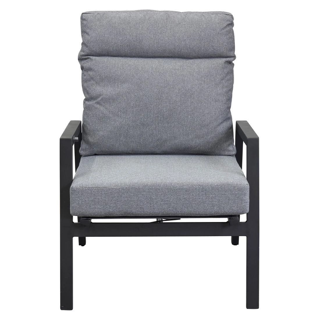 LC Garden Sondrino Loungesessel Aluminium/Textilene Schwarz Matt/Silber 5 LC Garden Sondrino Loungesessel Aluminium/Textilene Schwarz Matt/Silber – Bild 3