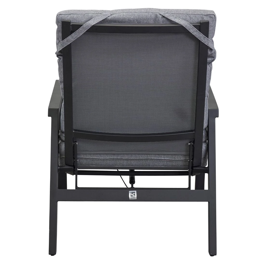 LC Garden Sondrino Loungesessel Aluminium/Textilene Schwarz Matt/Silber 7 LC Garden Sondrino Loungesessel Aluminium/Textilene Schwarz Matt/Silber – Bild 5