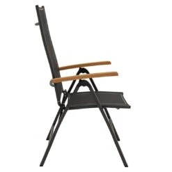 LC Garden Unicamo Klappsessel Aluminium/Textilene Anthrazit/Natur -GartenMöbelPro Verkäufe lc garden unicamo klappstuhl aluminium textilene teak 1433292 3