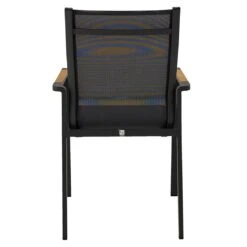 LC Garden Unicamo Stapelstuhl Aluminium/Textilene/Teak Anthrazit/Natur -GartenMöbelPro Verkäufe lc garden unicamo stapelstuhl aluminium textilene teak 1433303 4