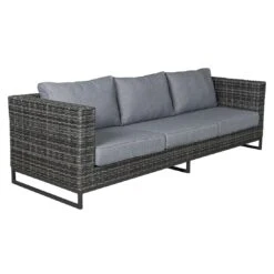 LC Garden Vivera Gartensofa Aluminium/Geflecht Anthrazit/Omega-Anthrazit -GartenMöbelPro Verkäufe lc garden vivera 3 sitzersofa 250x87x73cm aluminium geflecht 1432500 2