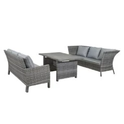 LC Garden Vivera Dininglounge Aluminium/Geflecht Grau/Omega-Anthrazit 8 LC Garden Vivera Dininglounge Aluminium/Geflecht Grau/Omega-Anthrazit -GartenMöbelPro Verkäufe lc garden vivera loungeecke mit tisch alu geflecht glas keramik 1432412 3