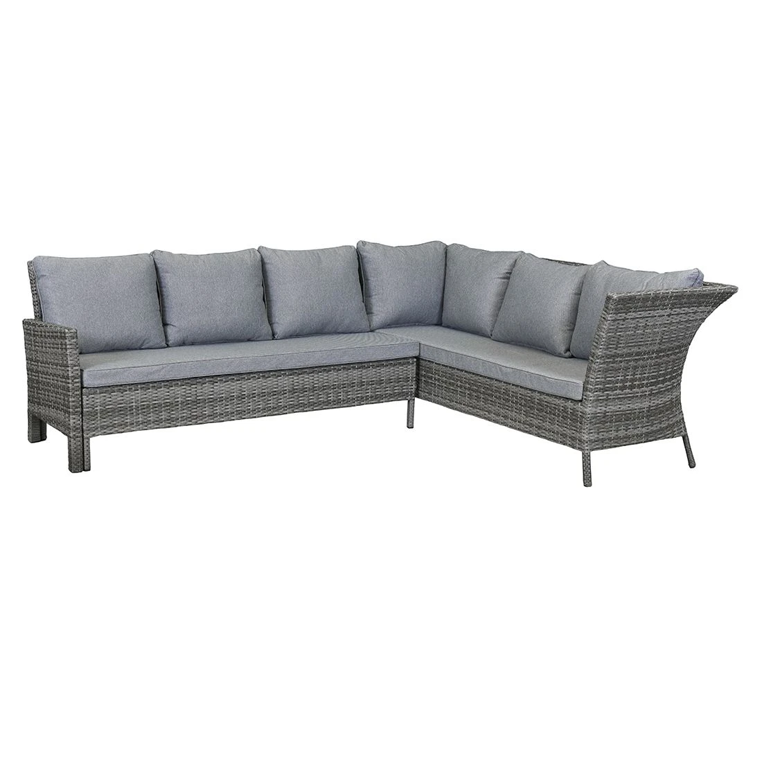 LC Garden Vivera Dininglounge Aluminium/Geflecht Grau/Omega-Anthrazit 6 LC Garden Vivera Dininglounge Aluminium/Geflecht Grau/Omega-Anthrazit – Bild 4