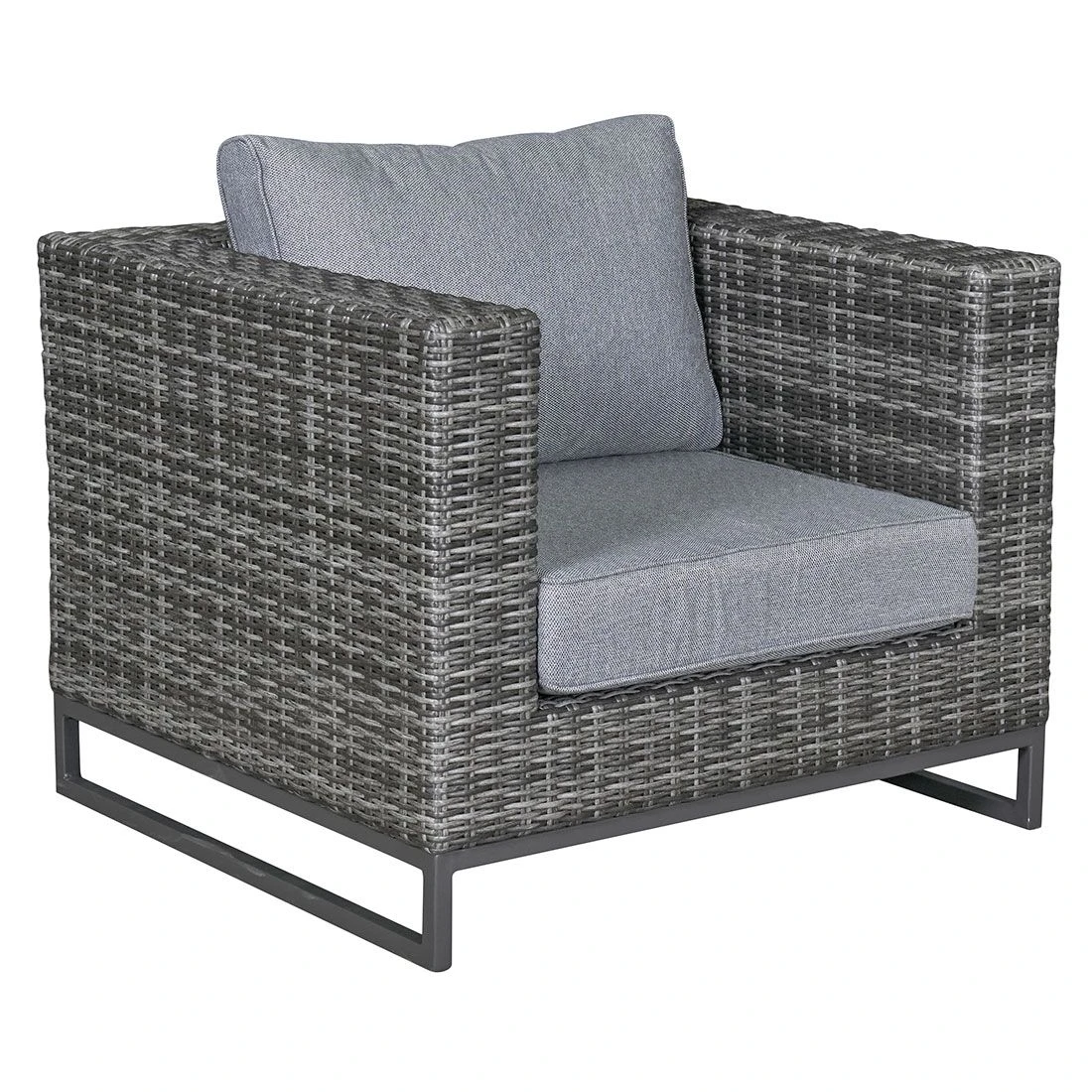 LC Garden Vivera Loungesessel Mit Kufen Aluminium/Geflecht Anthrazit/Omega-Anthrazit 3 LC Garden Vivera Loungesessel Mit Kufen Aluminium/Geflecht Anthrazit/Omega-Anthrazit