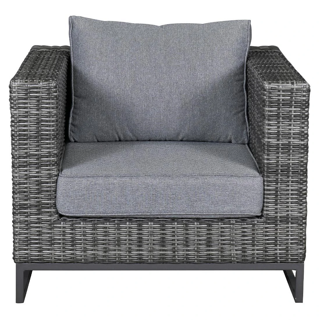 LC Garden Vivera Loungesessel Mit Kufen Aluminium/Geflecht Anthrazit/Omega-Anthrazit 4 LC Garden Vivera Loungesessel Mit Kufen Aluminium/Geflecht Anthrazit/Omega-Anthrazit – Bild 2