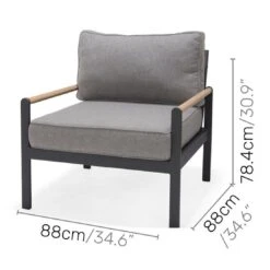 LifestyleGarden Amber Loungesessel Aluminium/Olefin Magnesium Grau/Roasted Sesame -GartenMöbelPro Verkäufe lifestylegarden amber loungesessel aluminium olefin 1440684 3