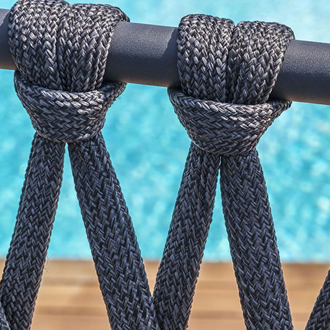 LifestyleGarden Ipanema Gartensofa Teak/Rope/Olefin Dunkelgrau 9 LifestyleGarden Ipanema Gartensofa Teak/Rope/Olefin Dunkelgrau – Bild 7