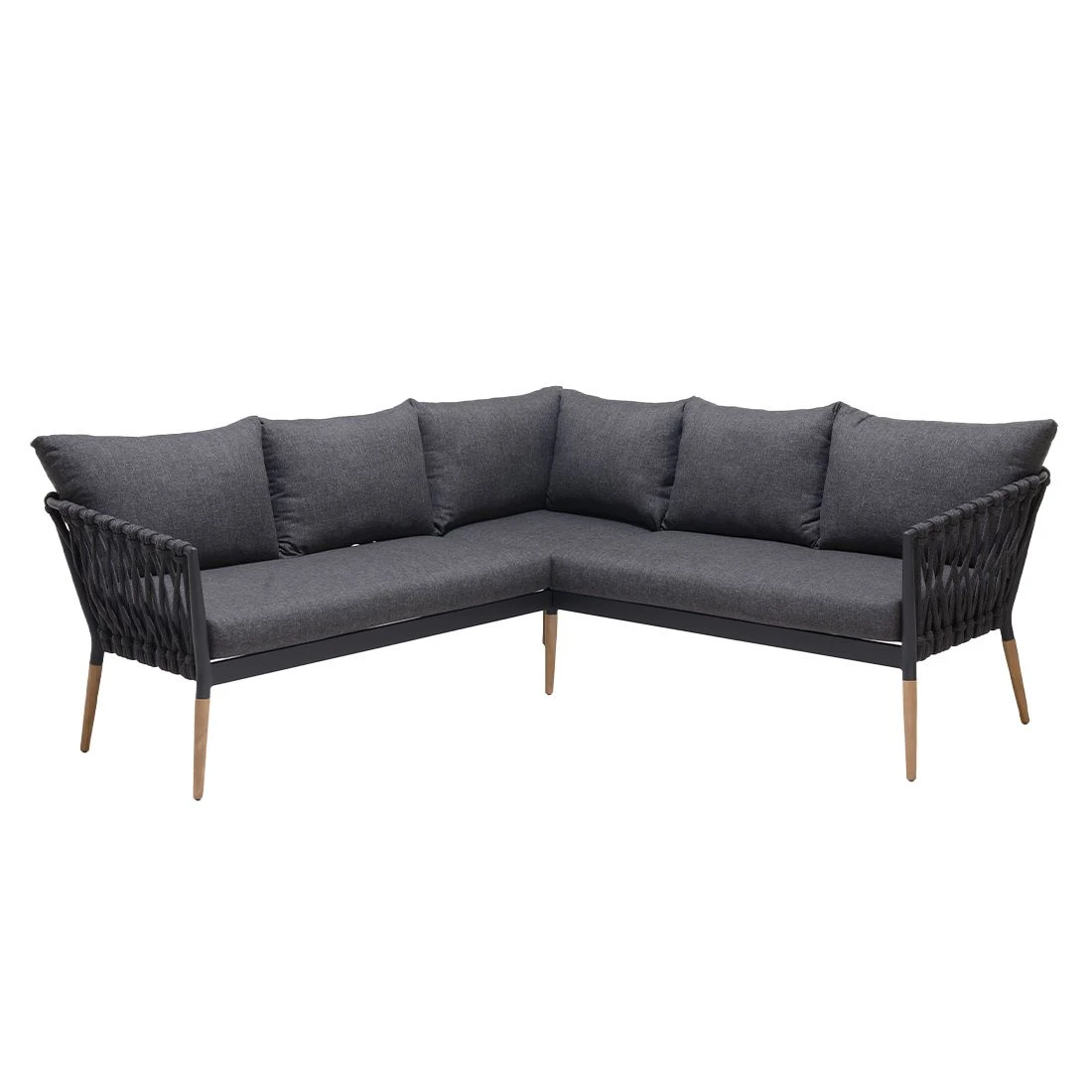 LifestyleGarden Ipanema Ecklounge Rope/Olefin Dunkelgrau/Grau 4 LifestyleGarden Ipanema Ecklounge Rope/Olefin Dunkelgrau/Grau – Bild 2